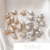 Freshwater Pearl Thread Double Hanging DIY Earrings
