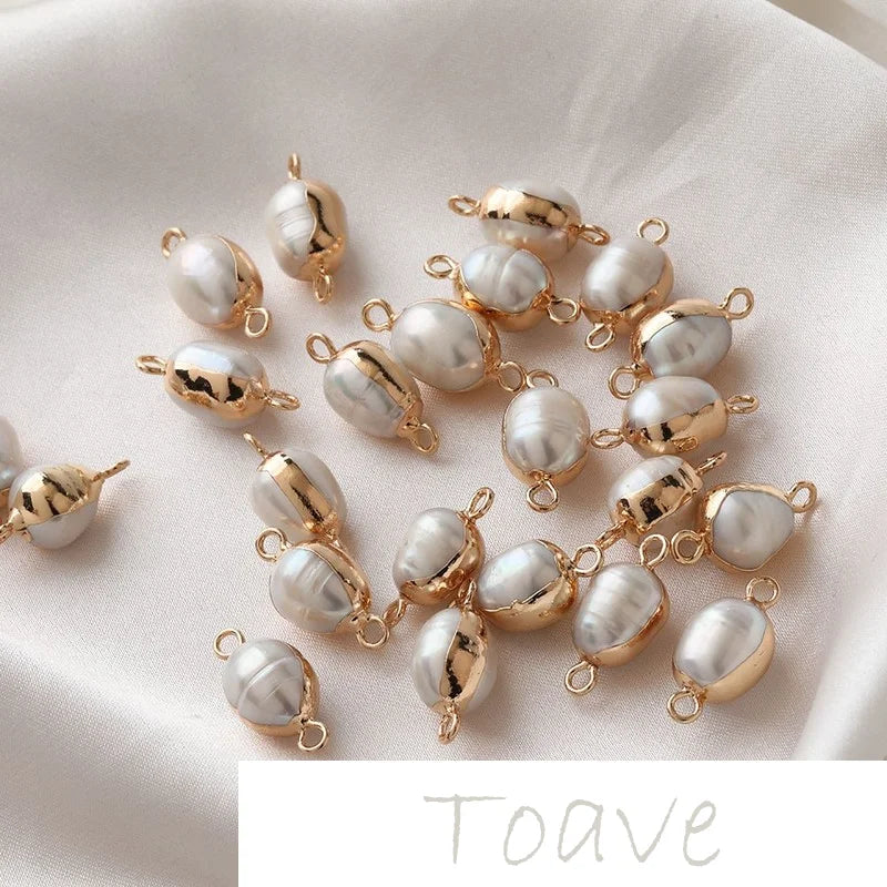Freshwater Pearl Thread Double Hanging DIY Earrings