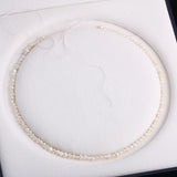 Natural Freshwater Pearl 2 Sided Light Pink Beads 3-4mm