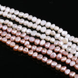Natural Freshwater Pearl 2 Sided Light Pink Beads 3-4mm