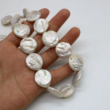 Freshwater Pearl Button Beads for Jewelry Making