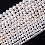 Natural Freshwater Pearl Irregular Oval Shape Spacer Bead