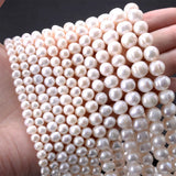 Natural Freshwater Pearl Irregular Oval Shape Spacer Bead