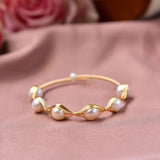 Freshwater Pearl Bracelet 14K Filled Charm Bangle