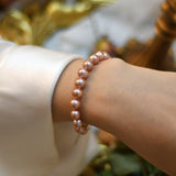 Freshwater Pearl Women's Bracelet 925 Sterling Silver Wedding Gift