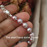 Freshwater Pearl Women's Bracelet 925 Sterling Silver Wedding Gift