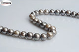 Gray Freshwater Pearl 10-11mm Round 15in DIY Jewelry Making