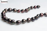 12-15mm Baroque Natural Freshwater Pearl Red Beads 15in DIY Jewelry Making