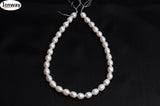 Gray 10-11mm Rice Freshwater Pearl Beads 15in DIY Necklace Bracelet Earring