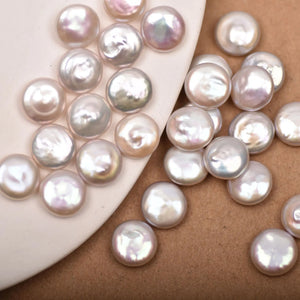 10mm Freshwater Pearls Strong Light Baroque Buttons