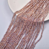 3-4mm Freshwater Pearl Mini Beads DIY Jewelry Necklace Purple Semi-finished