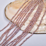 3-4mm Freshwater Pearl Mini Beads DIY Jewelry Necklace Purple Semi-finished