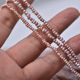 3-4mm Freshwater Pearl Mini Beads DIY Jewelry Necklace Purple Semi-finished