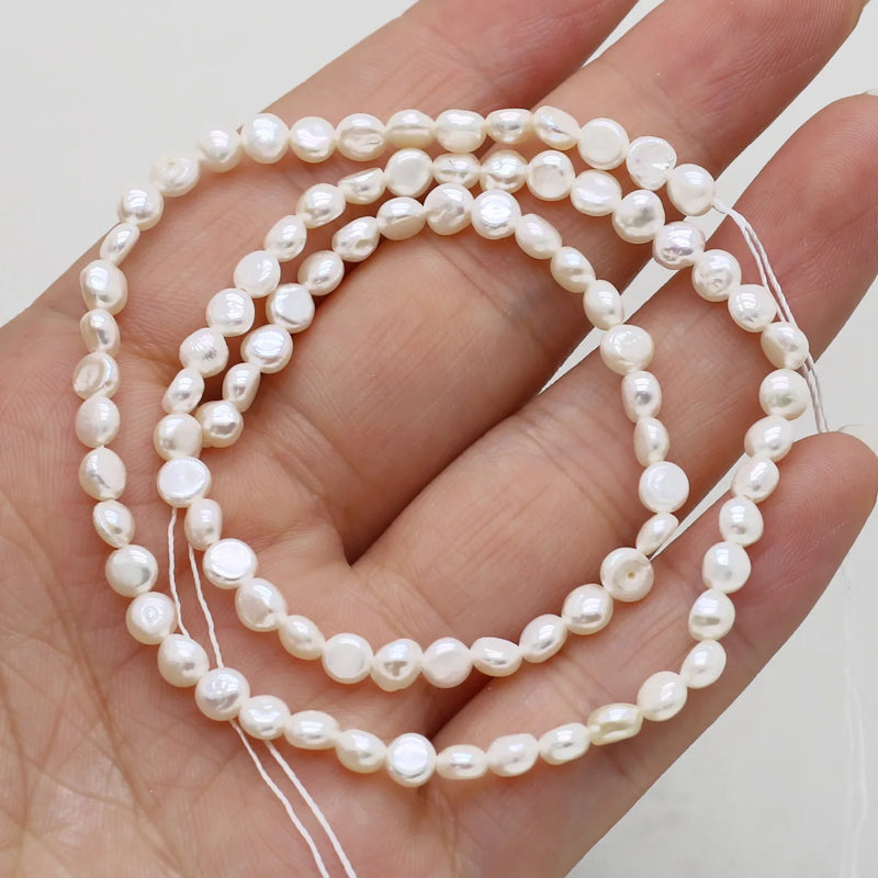Freshwater Pearls Beaded Irregular Shape Loose Spacer Beads for Jewelry Making