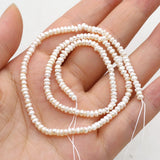 Freshwater Pearls Beaded Oval Spacer Beads for Jewelry Making