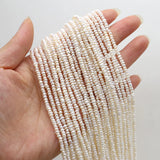 Freshwater Pearls Beaded Oval Spacer Beads for Jewelry Making
