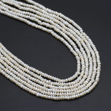 Freshwater Pearls Beaded Oval Loose Spacer Beads for Jewelry Making