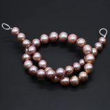 Purple Freshwater Pearls Round Spacer Beads for Jewelry Making