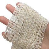 Natural Freshwater Pearls Beads 1.8mm2.2mm Rice-shaped Loose Beads