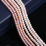 Oblate Shape Freshwater Pearls Beads for Jewelry Making