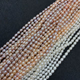 High-quality 2mm 3mm Rice Shaped Pearl Beads for Jewelry Making DIY