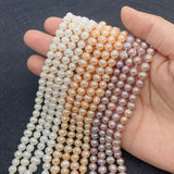 Round Potato Shape 2mm Freshwater Pearls Beads for Jewelry Making