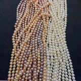 Round Potato Shape 2mm Freshwater Pearls Beads for Jewelry Making