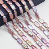 Natural Freshwater Purple Rectangle Pearls Beads for Jewelry Making