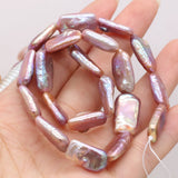 Natural Freshwater Purple Rectangle Pearls Beads for Jewelry Making