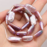 Natural Freshwater Purple Rectangle Pearls Beads for Jewelry Making