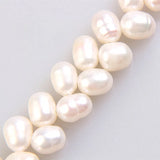 Freshwater Pearls Beads Luster Rice Pink Champagne Loose Bead DIY Jewelry