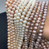 Potato-Shaped Freshwater Pearls Beads DIY Jewelry Necklace Bracelet