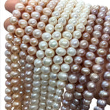 Potato-Shaped Freshwater Pearls Beads DIY Jewelry Necklace Bracelet