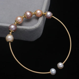 Natural Freshwater Pearls Bracelet 14K Material
