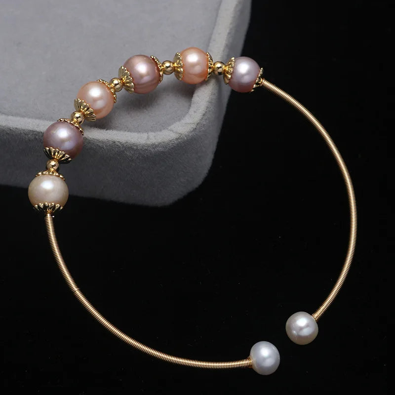 Natural Freshwater Pearls Bracelet 14K Material