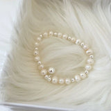 Natural Freshwater Pearls Diy Elastic Rope Bracelet Women Top Femme Accessories