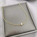 Freshwater Pearls Necklace Chocker Pearl Vintage Collier Minimalism