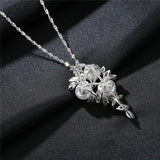 Freshwater Pearls Pendant Necklace Real 925 Sterling Silver Fine Jewelry