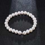 Freshwater Pearls Oval Shape Bracelet 6-7mm Bangle