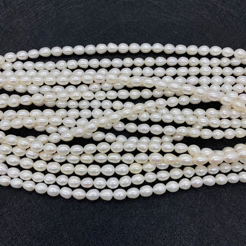 AA Natural Freshwater Pearl Rice Beads for DIY Jewelry Making