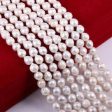 Freshwater Pearls Round Beads Loose Bead DIY Necklace Bracelet 10x11mm