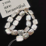 Freshwater Pearls Square Beads for Jewelry Making 14x16mm