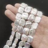 Freshwater Pearls Square Beads for Jewelry Making 14x16mm