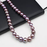 Freshwater Purple Baroque Pearl Round Beads for Jewelry Making