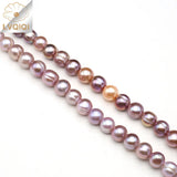 Purple Baroque Pearl Round Beads for DIY Jewelry Making