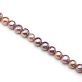 Purple Baroque Pearl Round Beads for DIY Jewelry Making