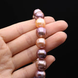 Purple Baroque Pearl Round Beads for DIY Jewelry Making