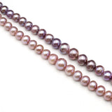 Freshwater Purple Baroque Pearl Round Beads for Jewelry Making