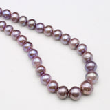 Freshwater Purple Baroque Pearl Round Beads for Jewelry Making