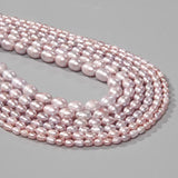 Natural Freshwater Pearl Beaded High Oval Rice Shape Loose Bead